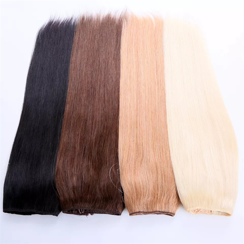 Hot Seliing Straight Halo Solid Color Heat Resistant Hair Extension 100% Remy Hair